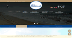Desktop Screenshot of hotel-yachtclub.de
